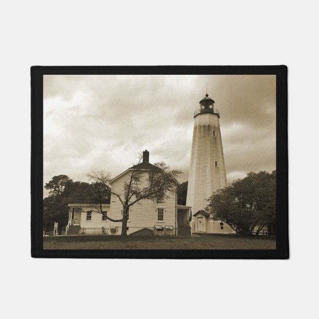Sandy Hook Lighthouse Fußmatte (Vorderseite)