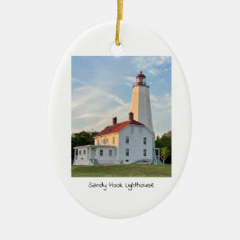 Sandy Hook Lighthouse Keramik Ornament