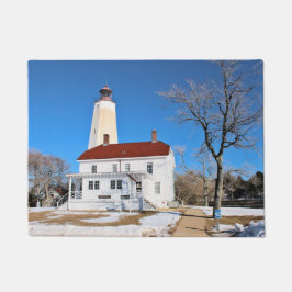 Sandy Hook Lighthouse, New Jersey Door Mat Fußmatte