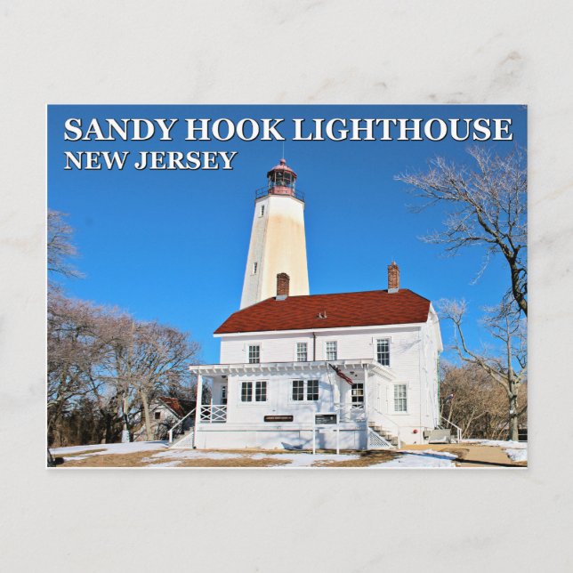 Sandy Hook Lighthouse, New Jersey Postcard Postkarte (Vorderseite)