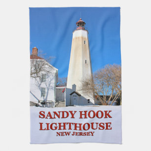 Sandy Hook Lighthouse, New Jersey Teetuch Geschirrtuch