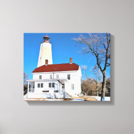 Sandy Hook Lighthouse, New Jersey Wrapped Canvas Leinwanddruck