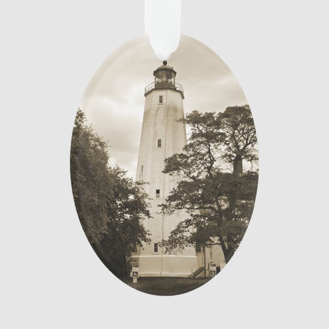 Sandy Hook Lighthouse Ornament (Vorderseite)