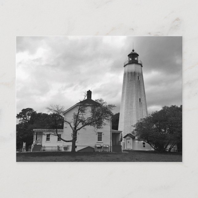 Sandy Hook Lighthouse Postkarte (Vorderseite)