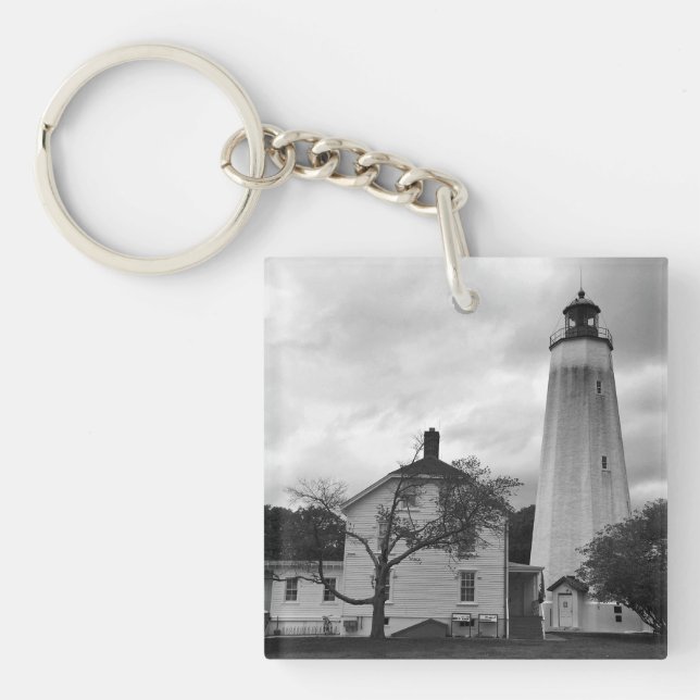 Sandy Hook Lighthouse Schlüsselanhänger (Vorderseite)