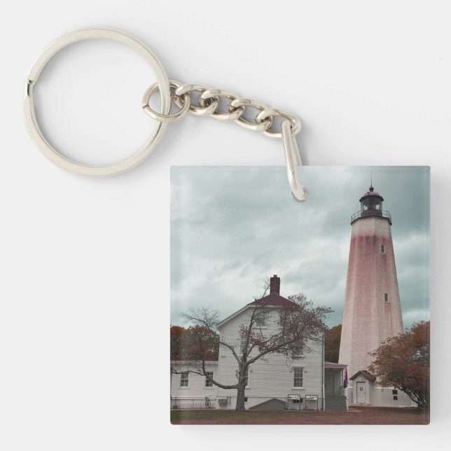 Sandy Hook Lighthouse Schlüsselanhänger (Vorderseite)