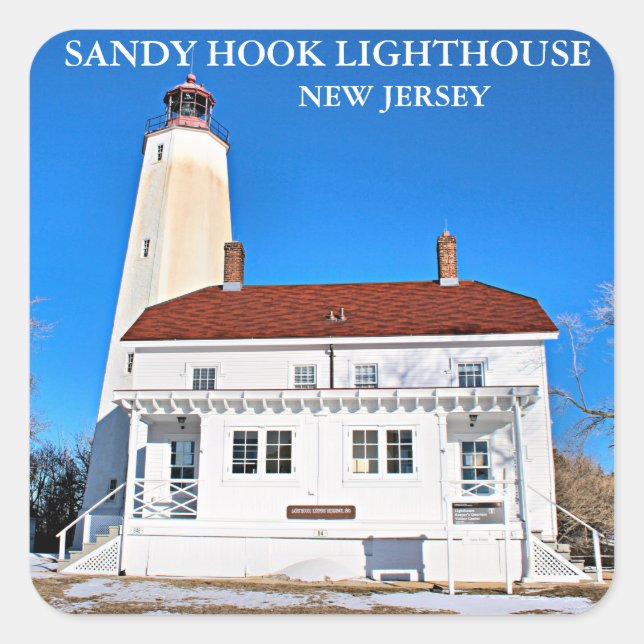 Sandy Hook Lighthouse, Stickers New Jersey (Devant)