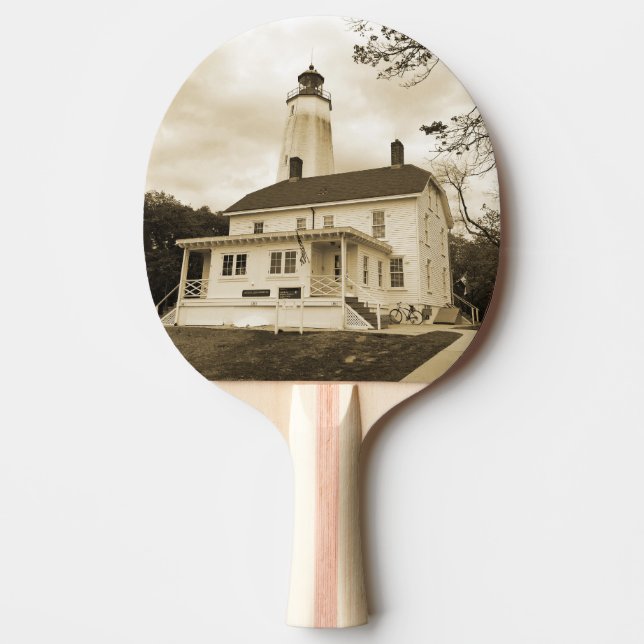 Sandy Hook Lighthouse Tischtennis Schläger (Vorderseite)