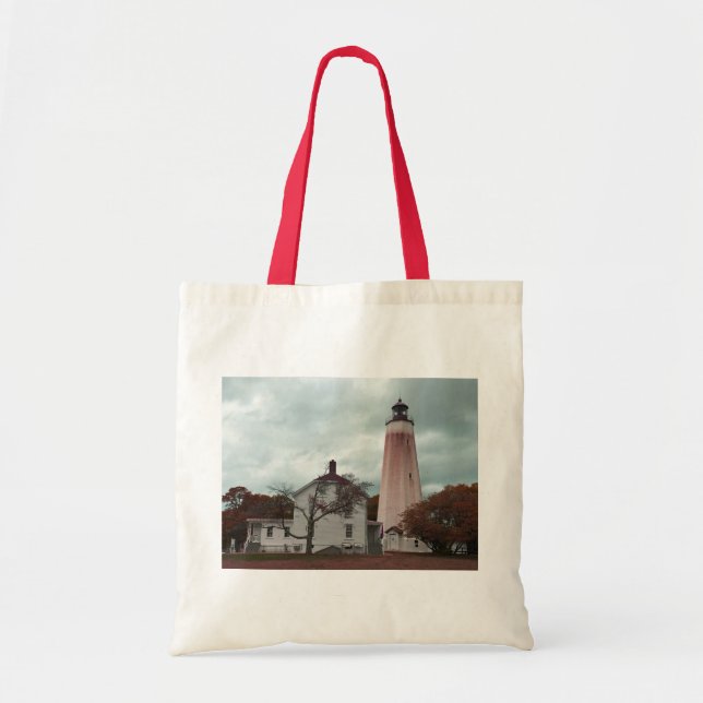 Sandy Hook Lighthouse Tragetasche (Vorne)