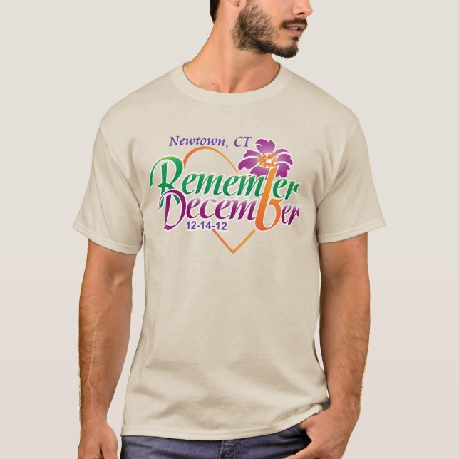 Sandy Hook Memorial-Remember Dezember T-Shirt (Vorderseite)