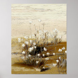 Sandy Meadow Wildflowers #3 – Warme Botanische Kun Poster