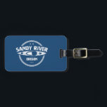 Sandy River Oregon Kayaking Gepäckanhänger<br><div class="desc">Der Sandy River stammt aus den Hochgletschern des Berges Hood,  dem bekanntesten Gipfel in Oregon's Cascade Mountains und fließt östlich von Portland durch die Stadt Molalla,  bevor er den größeren Fluss in der Nähe von Canby betritt</div>