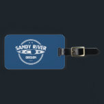 Sandy River Oregon Kayaking Gepäckanhänger<br><div class="desc">Der Sandy River stammt aus den Hochgletschern des Berges Hood, dem bekanntesten Gipfel in Oregon's Cascade Mountains und fließt östlich von Portland durch die Stadt Molalla, bevor er den größeren Fluss in der Nähe von Canby betritt</div>