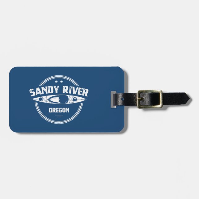 Sandy River Oregon Kayaking Gepäckanhänger (Vorderseite horizontal)