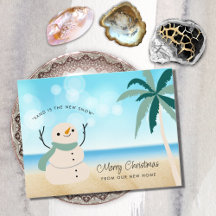 Sandy Snowman Palm Tree on Beach New Zuhause