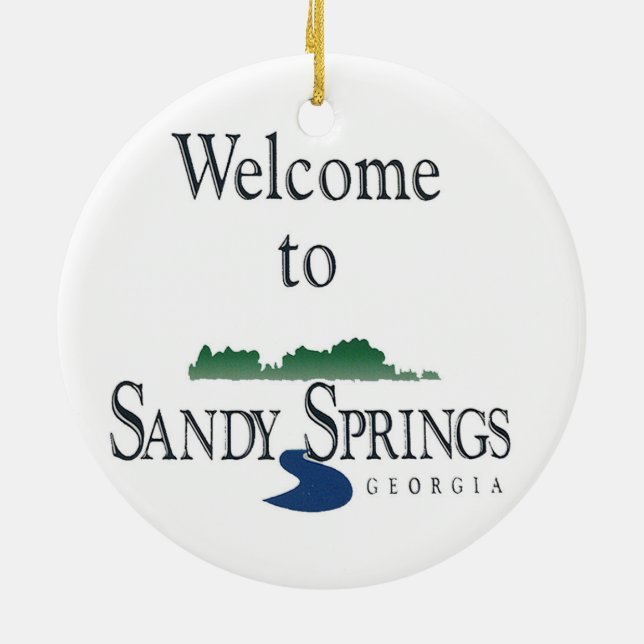 Sandy Springs, Atlanta, Géorgie, Ornement de Noël (Dos)