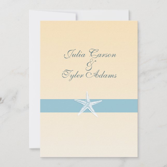 Sandy Starfish Einladung / 12x18 (Vorderseite)