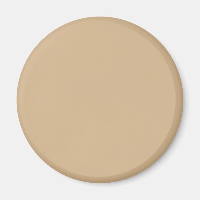 Sandy Tan D2B48C - Option zum Hinzufügen von Namen Magnet (Vorne)
