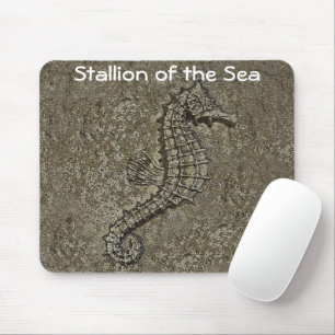 Sandy Textured Seepferd Fotograf Mousepad