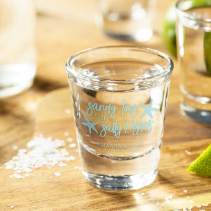Sandy Toes & Salty Kisses Hochzeit in Urlaubsort Schnapsglas