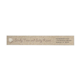 Sandy Toes Salty Kisses Merry Christmas Label