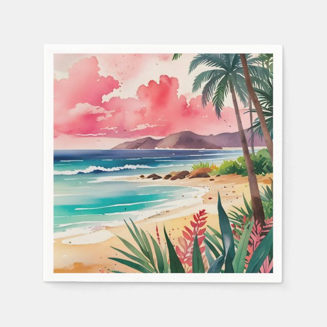 Sandy Toes Serviette (Vorderseite)