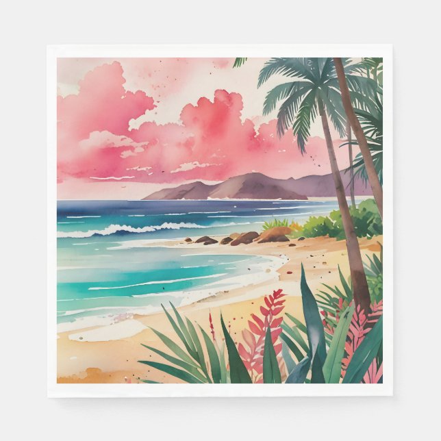 Sandy Toes Serviette (Vorderseite)