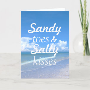 Sandy Toes und Salty Kisses Karte