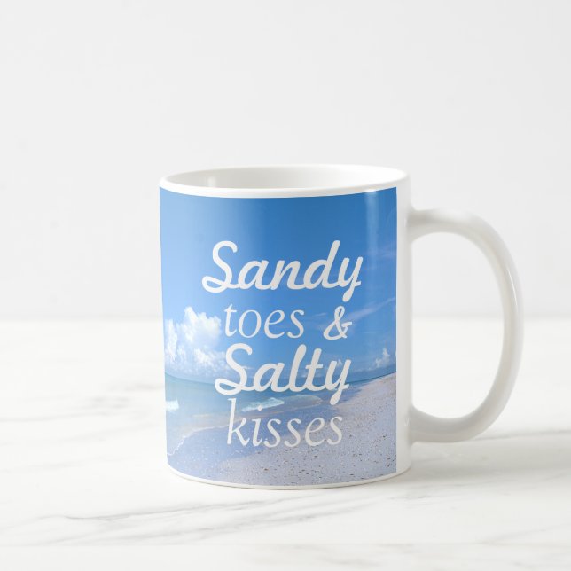 Sandy-Zehen und salzige Küsse Kaffeetasse (Rechts)