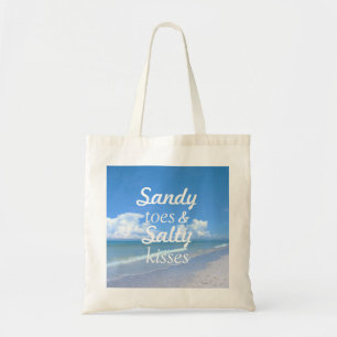 Sandy-Zehen und salzige Küsse Tragetasche