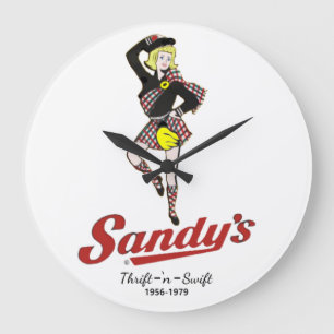 Sandys Drive-In Große Wanduhr