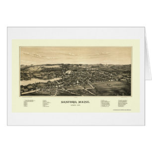 Sanford, JE carte panoramique - 1889
