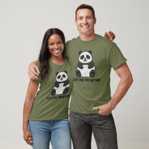 Sanft aber gefährlich Grumpy Kawaii Panda T-Shirt