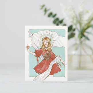Sanft reinrassige Herzpostkarte Postkarte