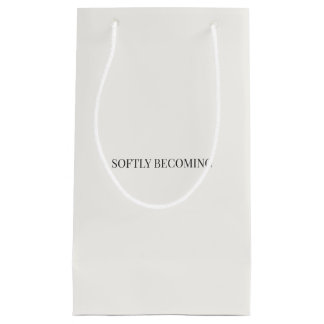 Sanft werdende minimalistische Geschenktasche Kleine Geschenktüte