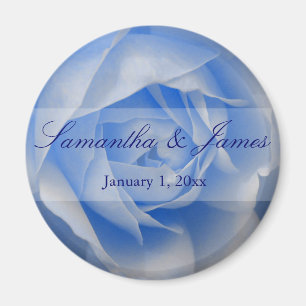 Sanfte Blaue Rose Magnet