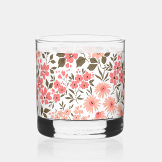 Sanfte Blumenschäume Whiskyglas