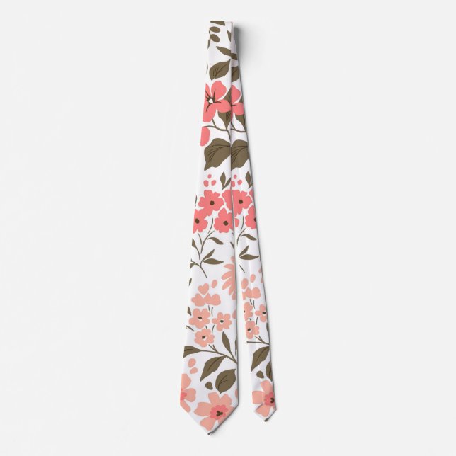 Sanfte Blumträume Krawatte (Vorderseite)