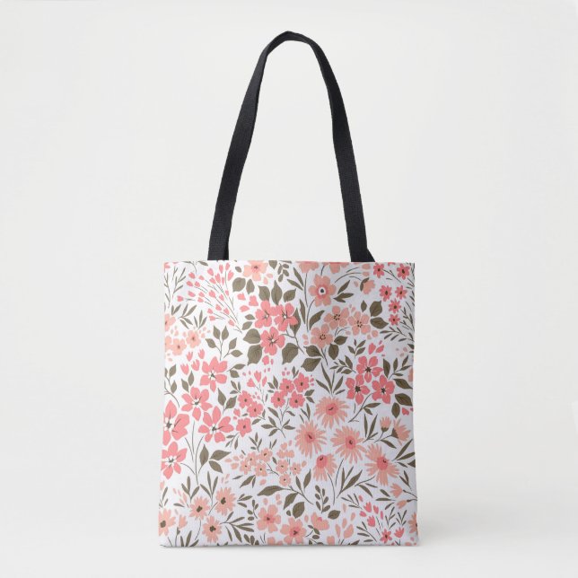 Sanfte Blumträume Tasche (Vorderseite)