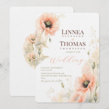 Sanfte Blush-Mohn Elegante redaktionelle Hochzeit