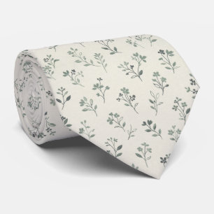 Sanfte Botanische Florale Elegante Minimalistische Krawatte