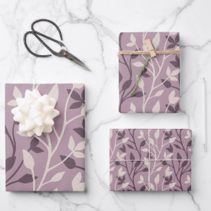 Sanfte botanische lila Blätter Elegant Chic