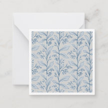 Sanfte botanische Träumerei Blaue und Graue Blumen
