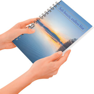 Sanfte Brise Endlos Blaue Seebrise Notizbuch