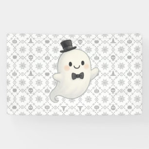 Sanfte Cartoon-Geister Halloween Banner