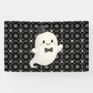 Sanfte Cartoon-Geister Halloween Banner