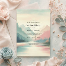 Sanfte Echos der Hochzeit der Berge