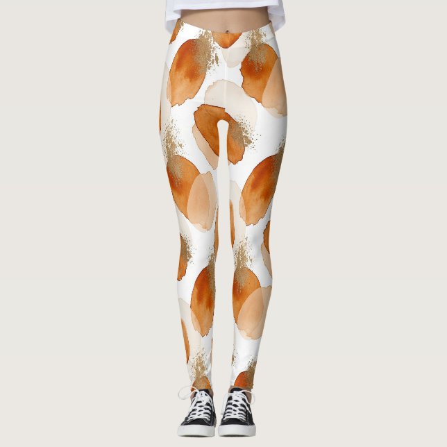 Sanfte erdige Abstraktion (2) Leggings (Vorderseite)