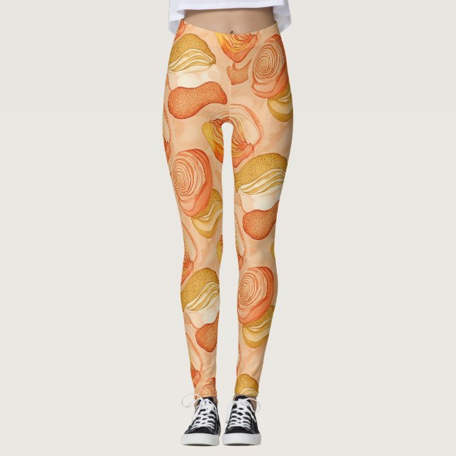 Sanfte erdige Abstraktion (6) Leggings (Vorderseite)