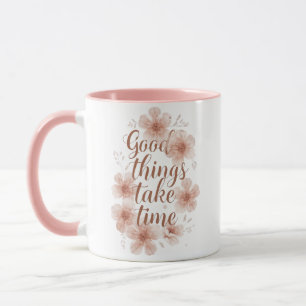 Sanfte Erinnerung mit zarten Blüten Tasse